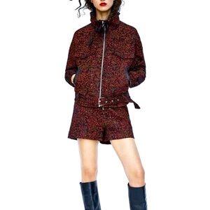 Zara Jacquard Jacket and Short Set